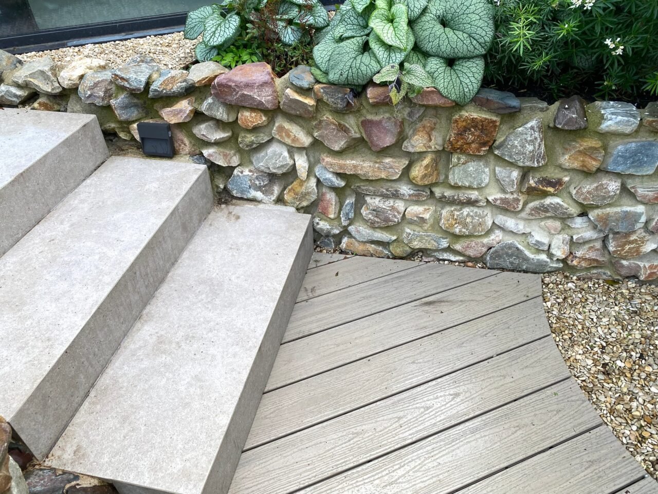 Stadstuin met cortenstaal en stapelmuur, foto 9
